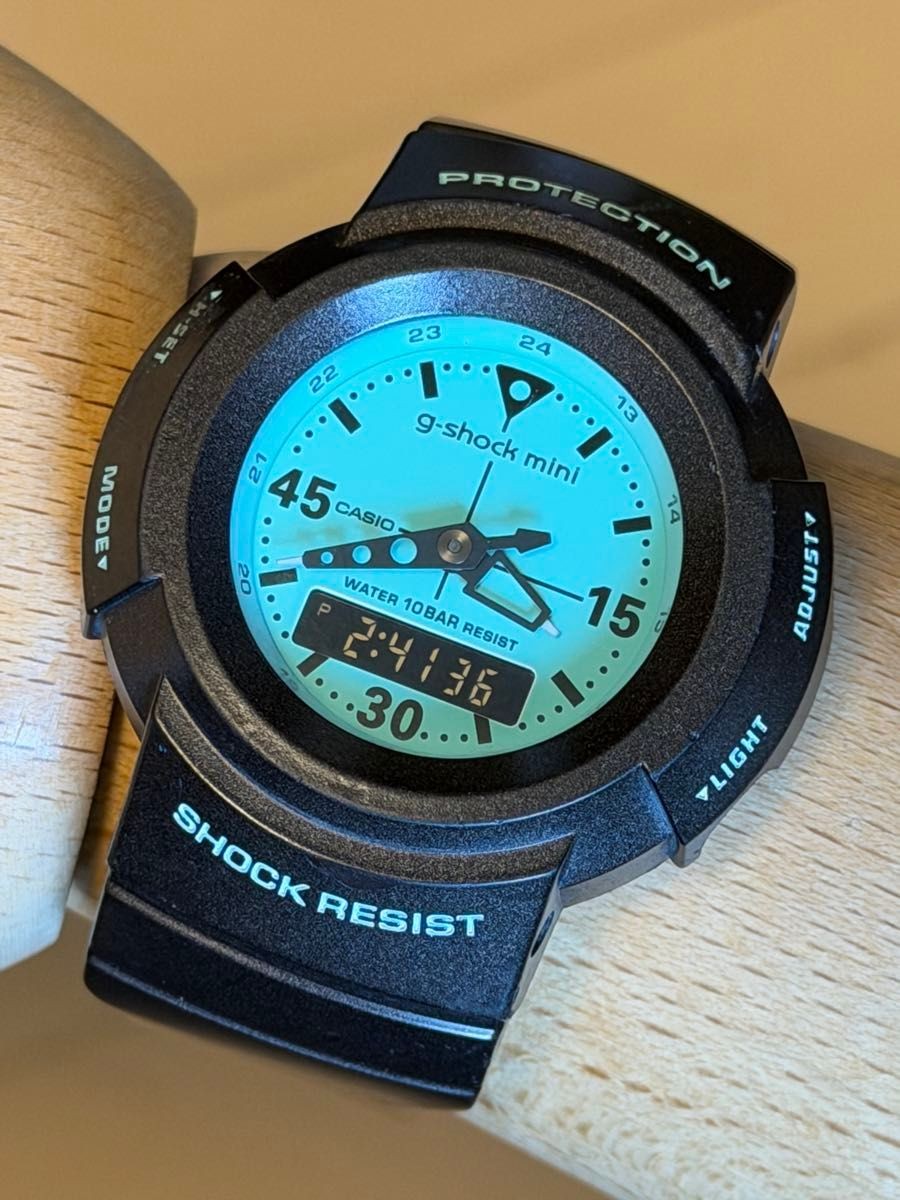 G SHOCK mini Tiffany blue GMN 500 digital analog vintage used