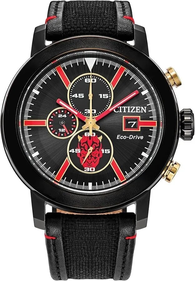 NEW Citizen Star Wars Darth Maul Solar Chronograph 43mm Men’s Watch New