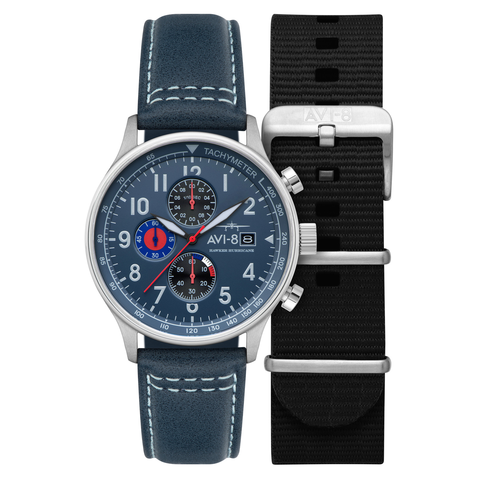 AVI-8 Hawker Hurricane Classic Stainless Steel 43.5mm Japanese Quartz Wristwatch