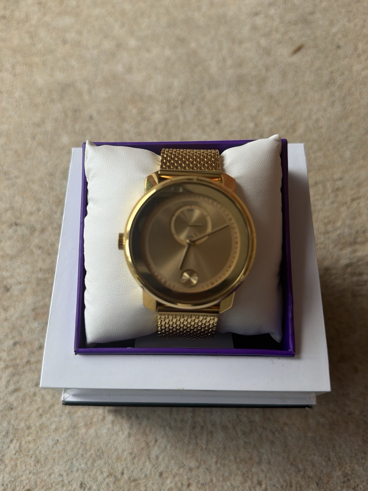 Movado Bold MB.01.1.34.6563 Swiss Quartz Gold Tone Stainless Steel 42mm Watch