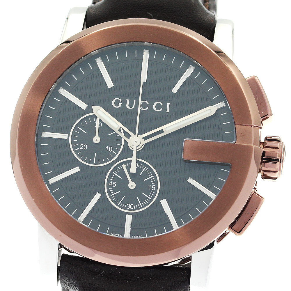 GUCCI G Chrono 101.2/YA101202 black Dial Quartz Men’s Watch_877191