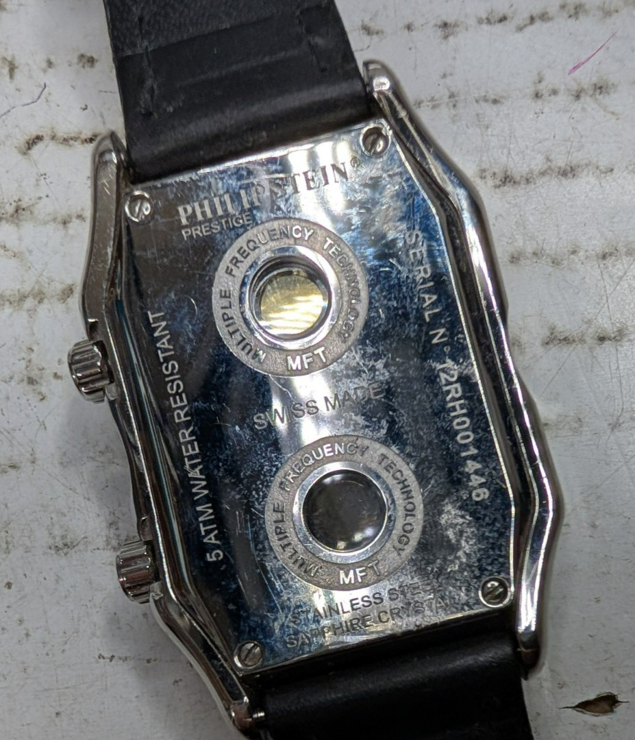 Philip Stein Prestige Teslar Multiple Frequency Watch -Works- Runs- Keeps Time