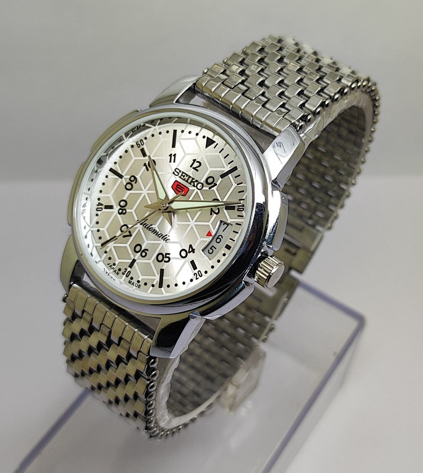 Refurbished Automatic Men’s Watch Day Date | Classic Vintage Style | Steel Strap
