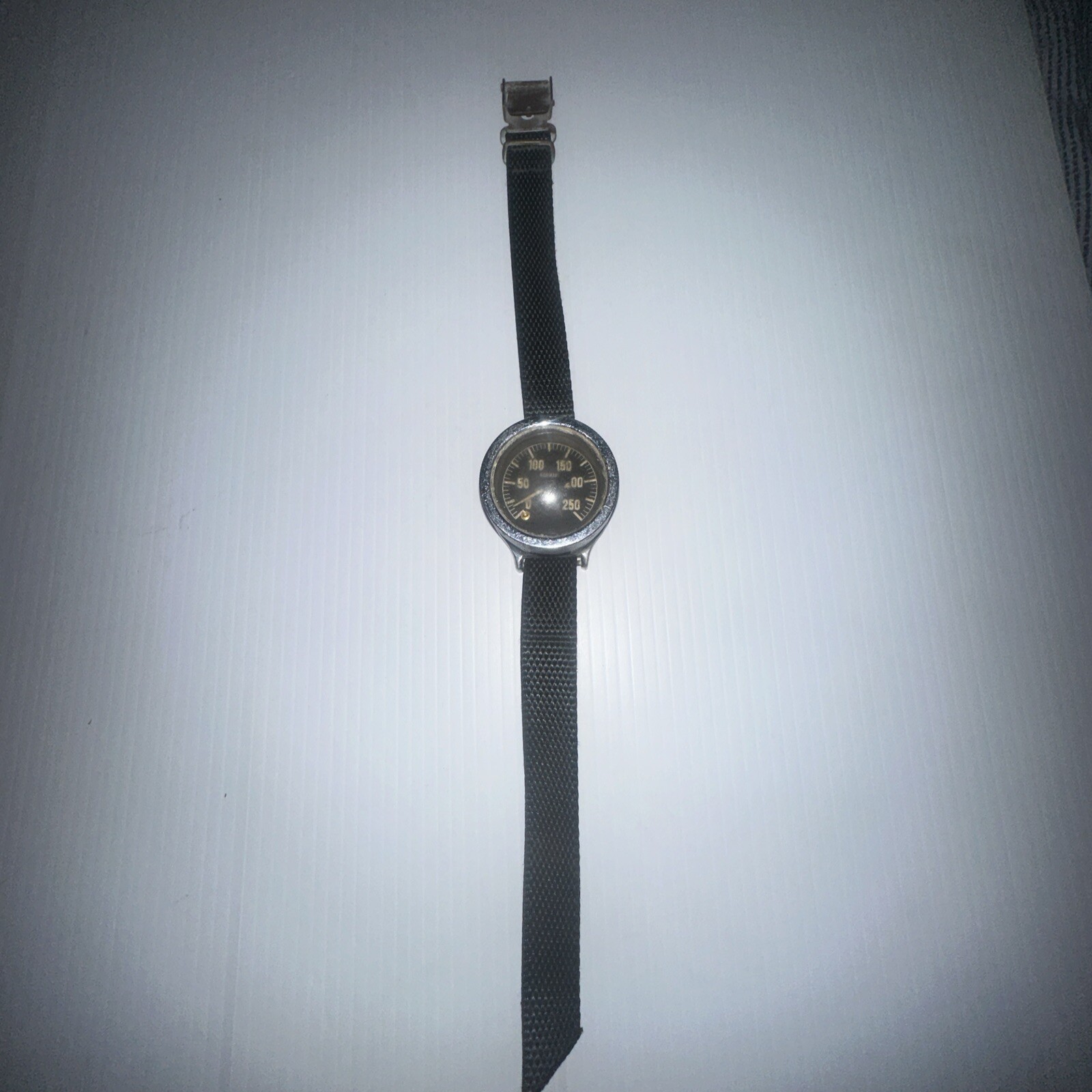 Vintage Germany Speedometer Style Wrist Watch As Is Parts Repair Damaged