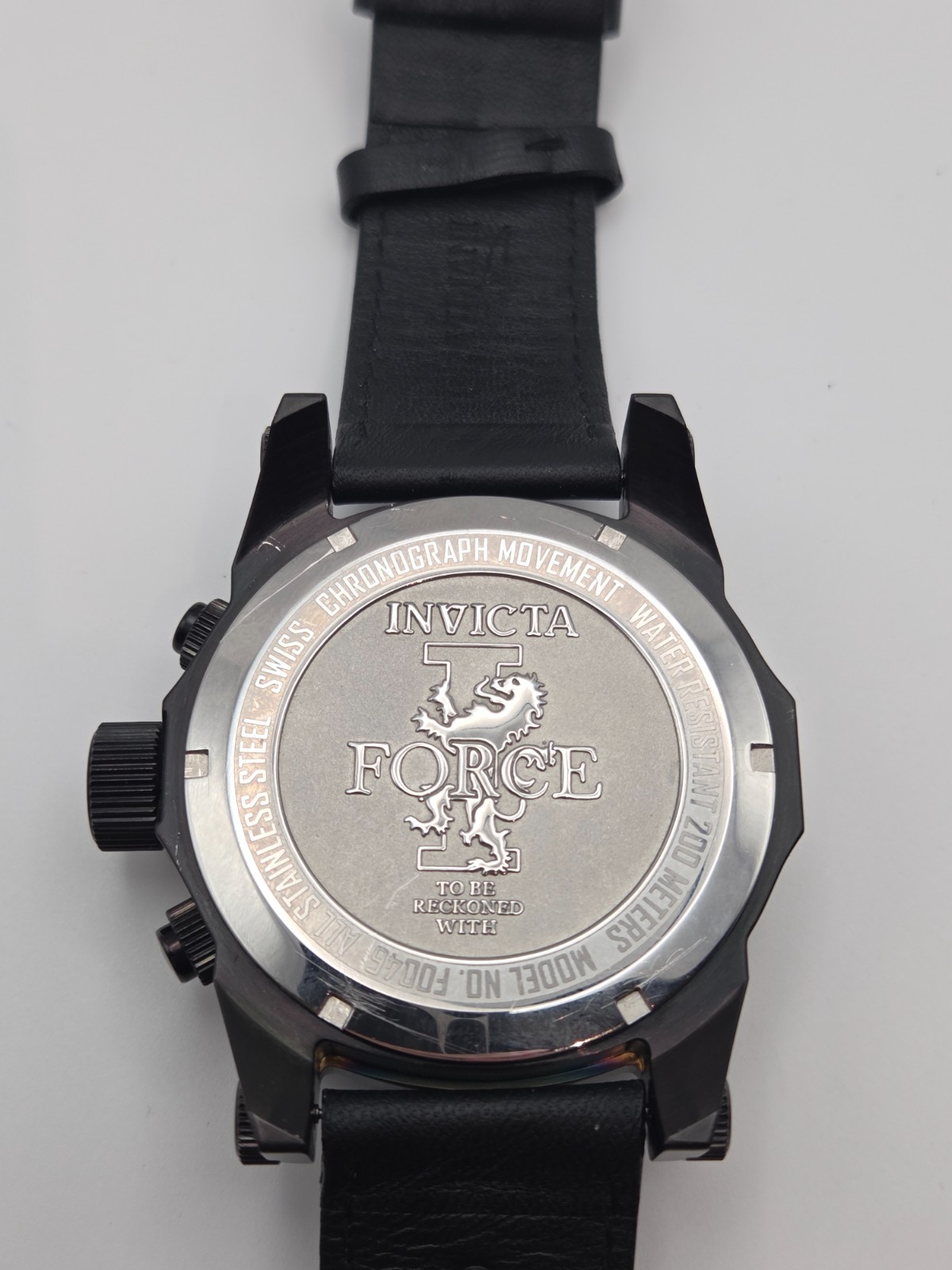 SUPER RARE INVICTA I-FORCE “TO BE RECKONED WITH” F0046 Swiss Chronograph Watch