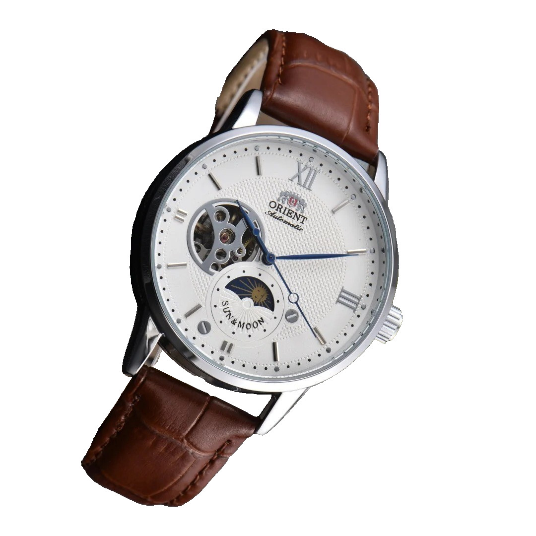 Orient Watch Sun, Moon, and Stars Series Sport Casual Mechanical Brown watch