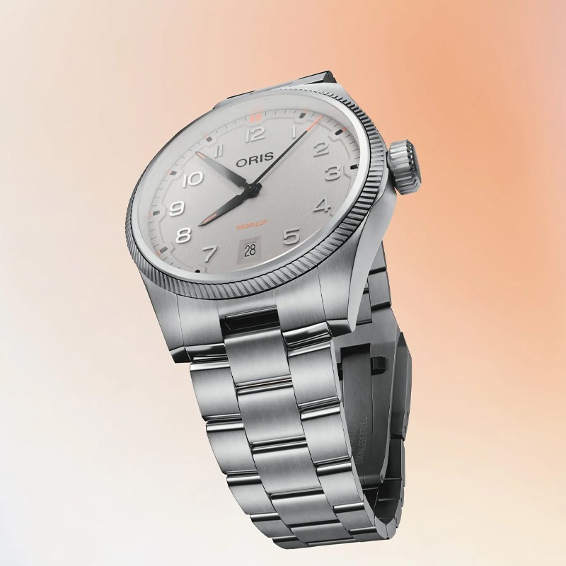 Oris ProPilot Date 41mm Grey Dial Men’s Watch 01 733 7805 4163-07 8 20 04LC