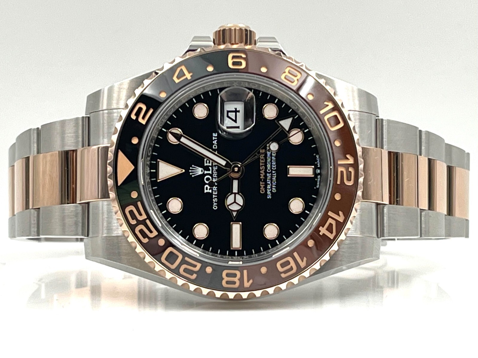 Rolex GMT Master II Rootbeer Two Tone Bracelet 126711CHNR Pre-Owned 2022
