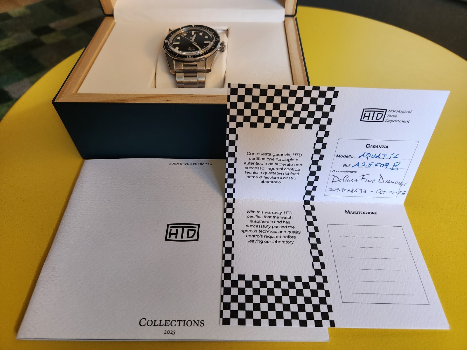 HTD Aquatic Bicchierini automatic dive watch – BRAND NEW and UNWORN!