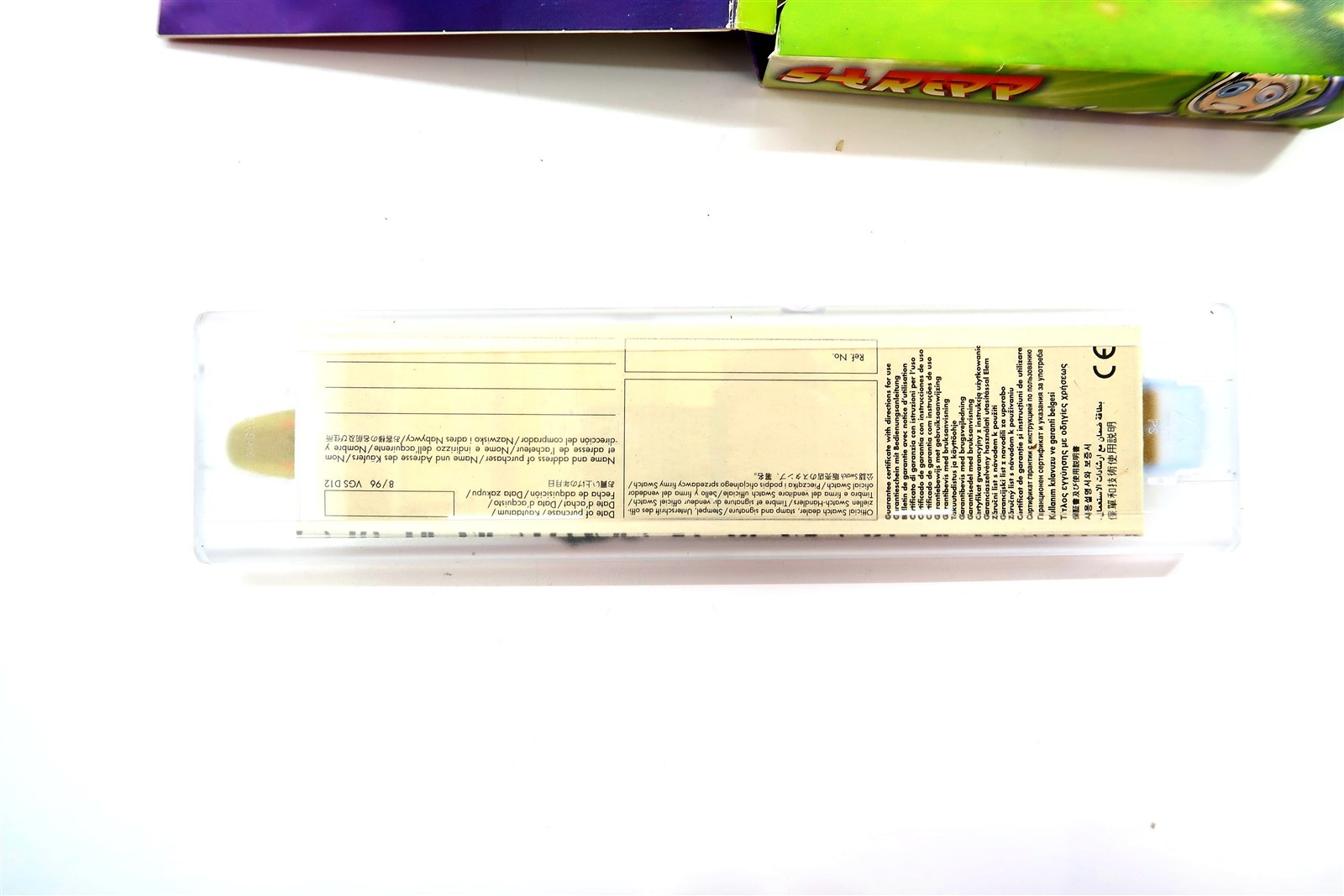 Swatch Watch STRIPP SDN120 Spaceman New 1996 Box Set ~ WORKS HAS DAMAGED BAND