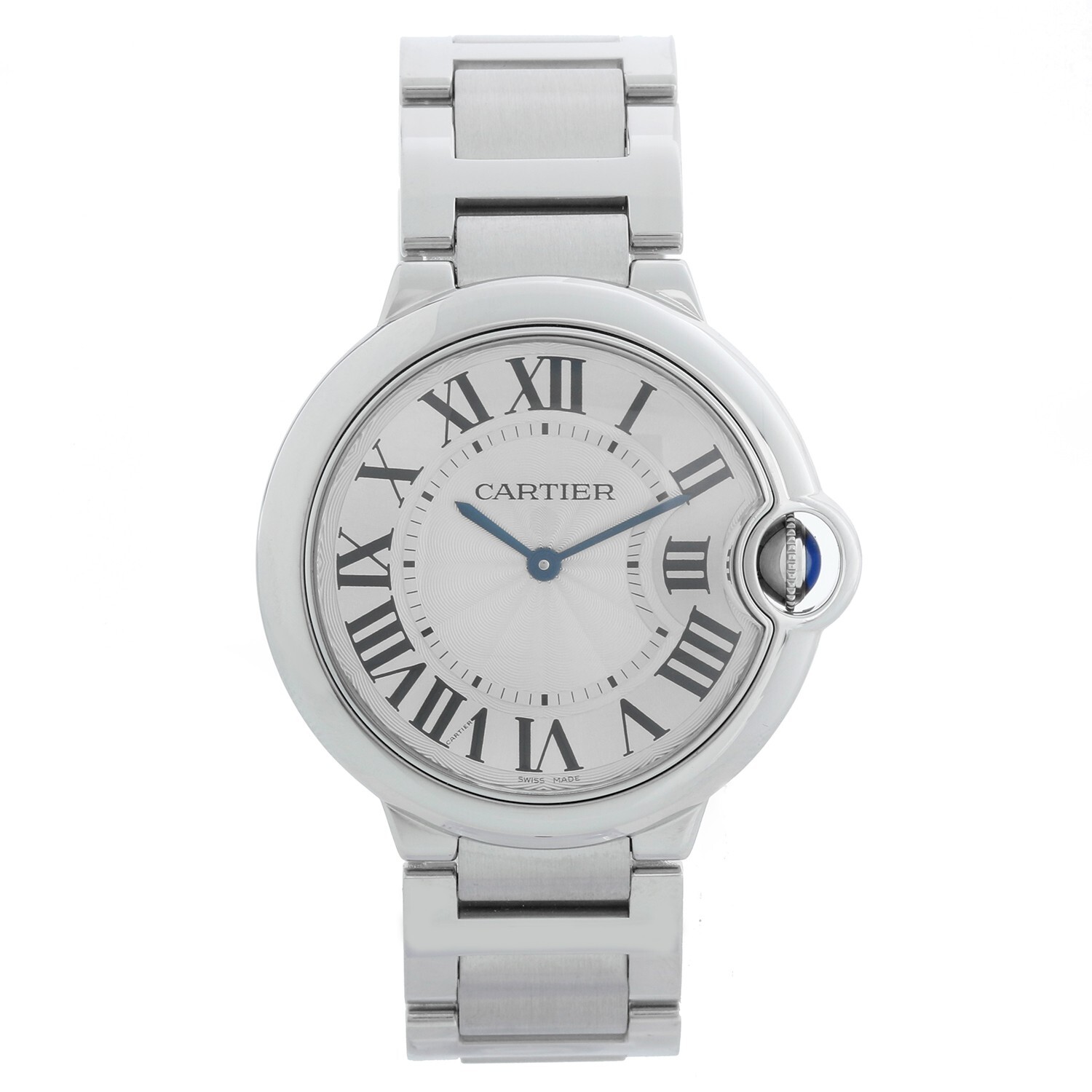Cartier Ballon Bleu W69011Z4 3005 Midsize Stainless Steel Watch W/Cartier Pouch