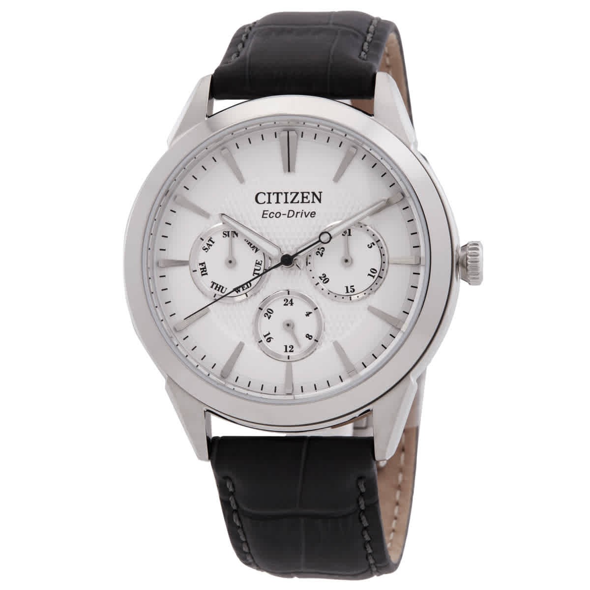 Citizen Rolan Multifunction Eco-Drive Silver Dial Men’s Watch BU2110-01A