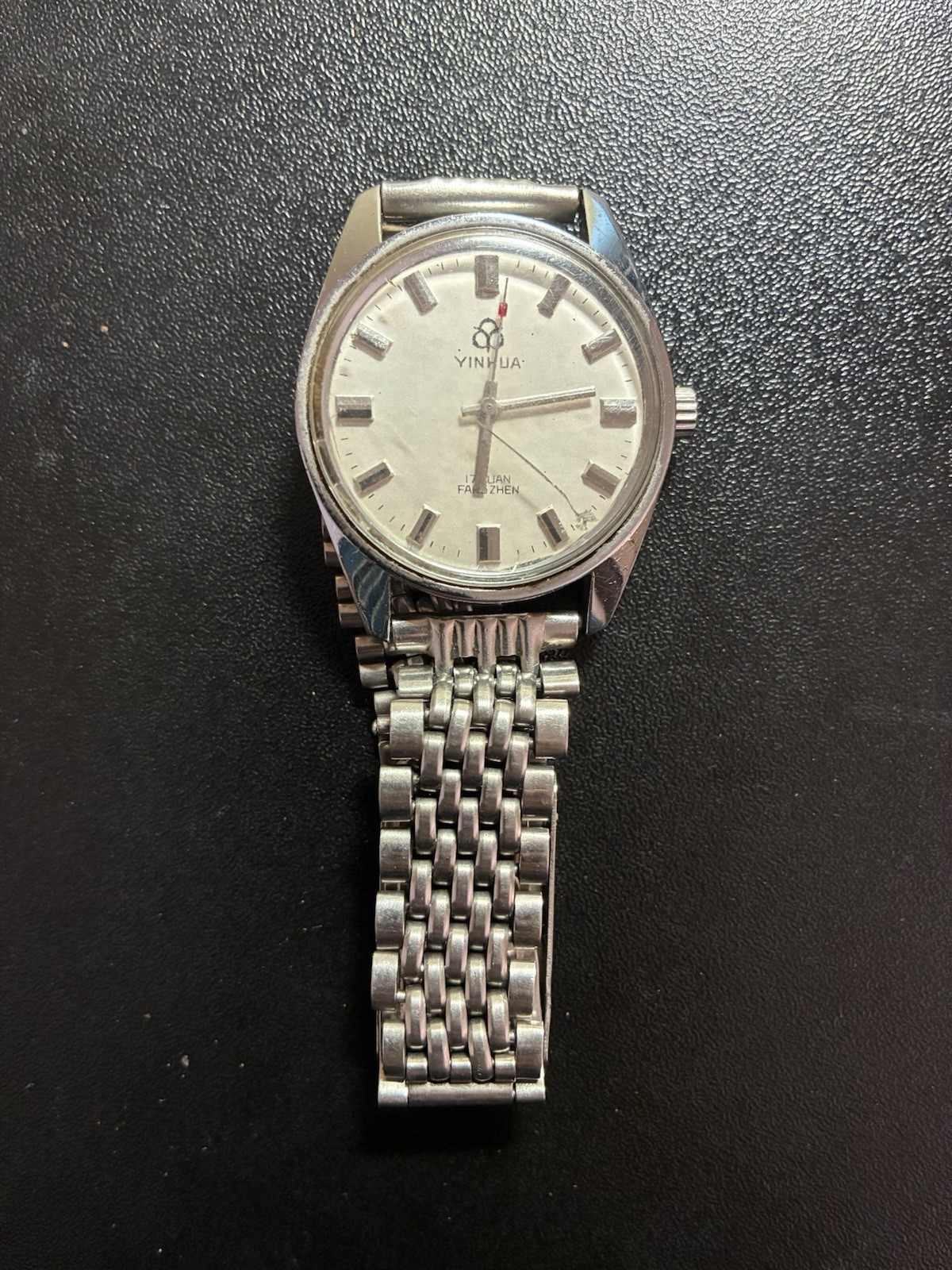 Vintage Yinhua Mechanical Manual Used Watch from Shanghai Still Working 银花牌老手表