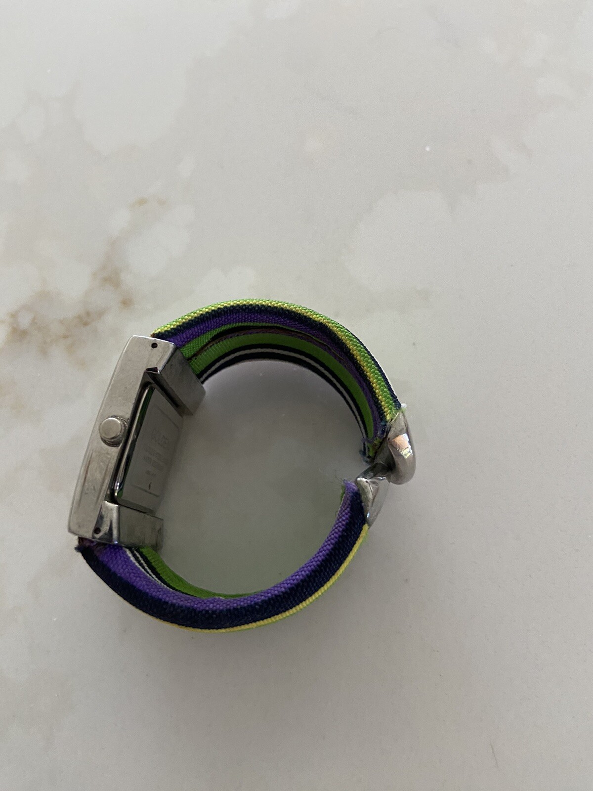 Golden Green multicolor Quartz Cuff Watch Working Condition Nice Ladies Watch