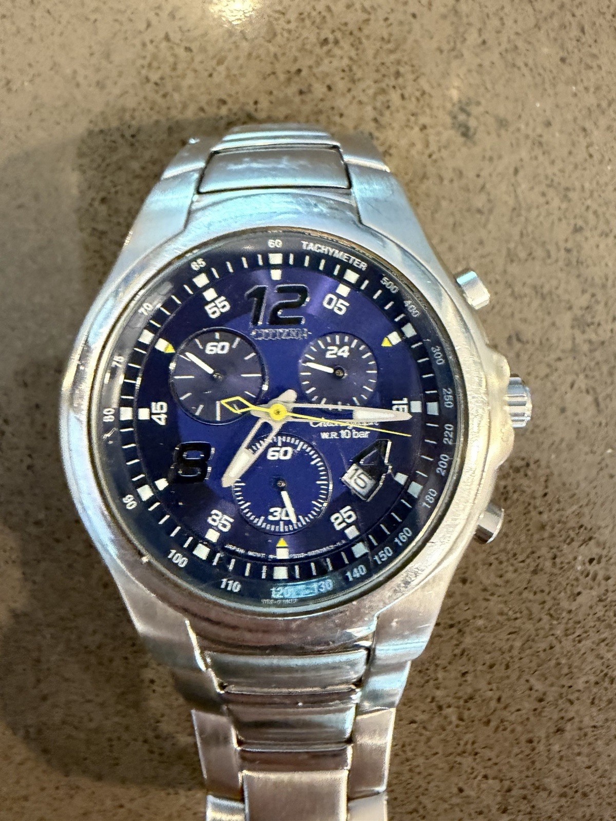 Citizen Chronograph Tachymeter Men’s Watch AN7017-51L Men’s Used