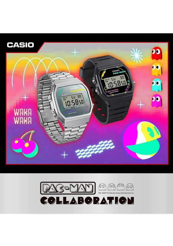 Casio Classic × Pac-man Collaboration Model A168WEPC-7AJR Digital Watch New