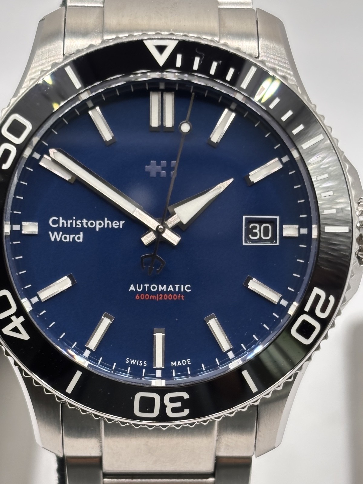 Christopher Ward C60 Trident Mk3 Pro 600 40mm Black/blue (06/2020) WH1771R