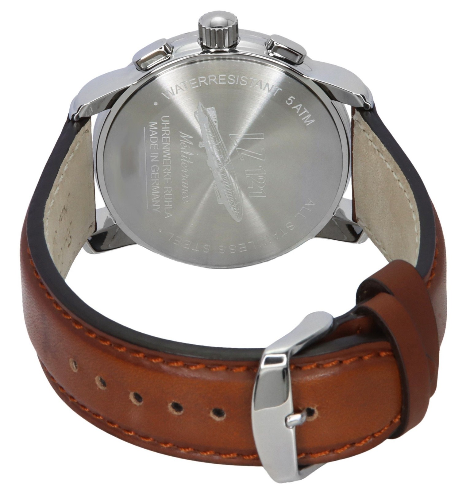 Zeppelin Mediterranee Chronograph Tachymeter Beige Dial Quartz Z96705 Mens Watch