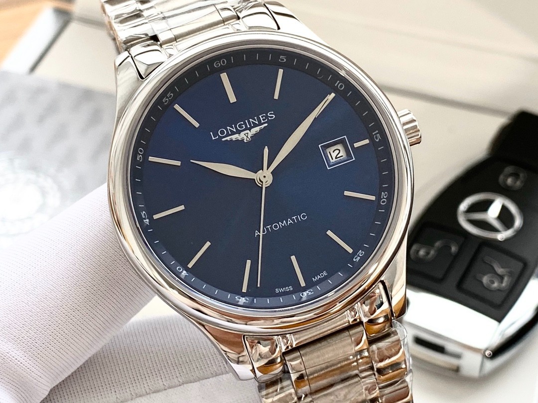 Longines Automatic Blue Dial Men’s Watch Stainless Steel Sapphire NEW