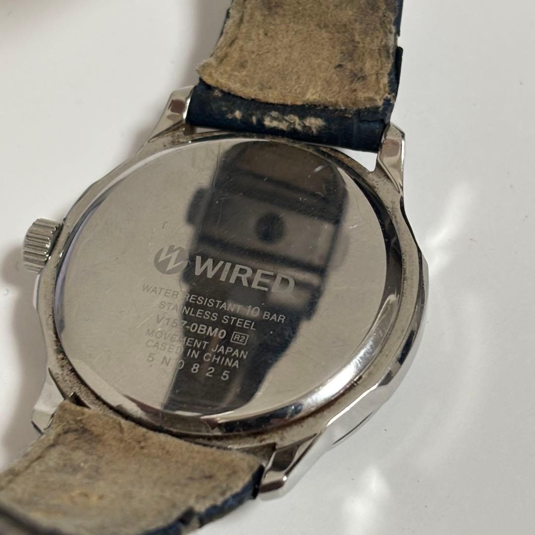 WIRED Solar Quartz Date Indicator Men’s Wristwatch Used