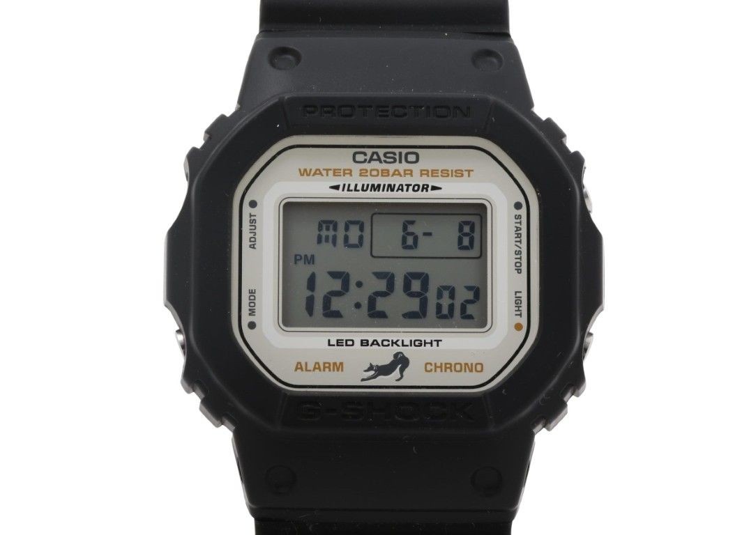 CASIO G SHOCK DIGITAL 5600 SERIES DW 5600SHB 1JR White Black Resin Biomass Plast