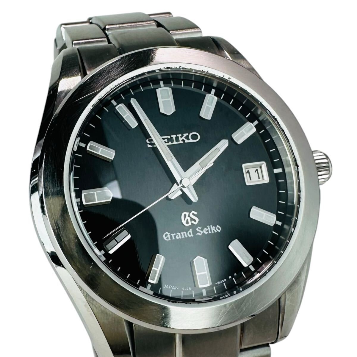 Grand Seiko SBGF021 8J56-8020 Black Dial 8J56 Quartz 38mm Men’s Watch