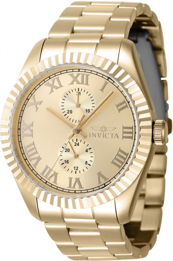 Invicta Men’s Specialty Quartz Gold Tone Stainless Steel Bracelet 43mm Watch