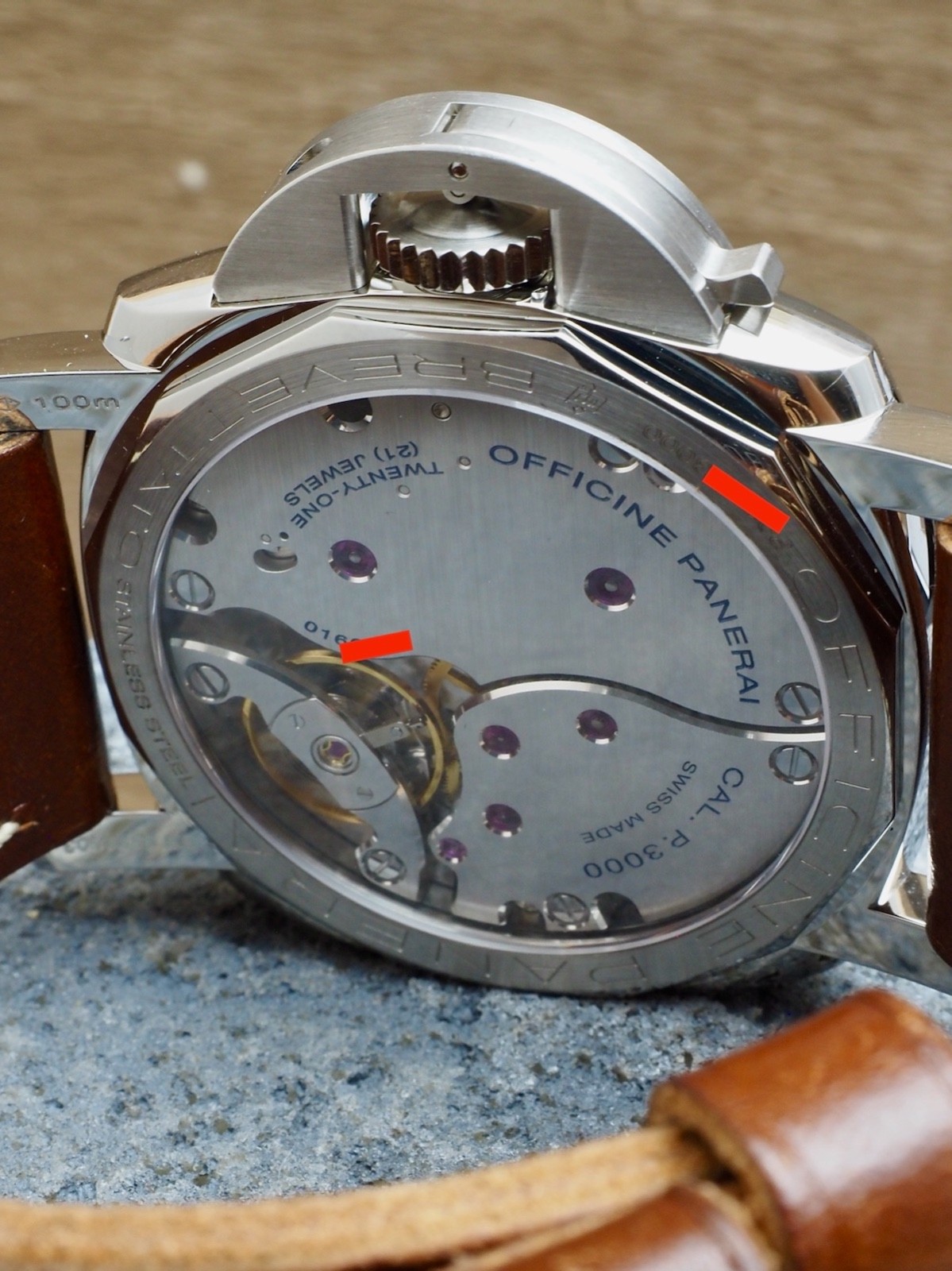 Panerai Luminor 47 Pam00372 Plexi Crystal P Serial 95% LNIB UNPOLISHED Case!