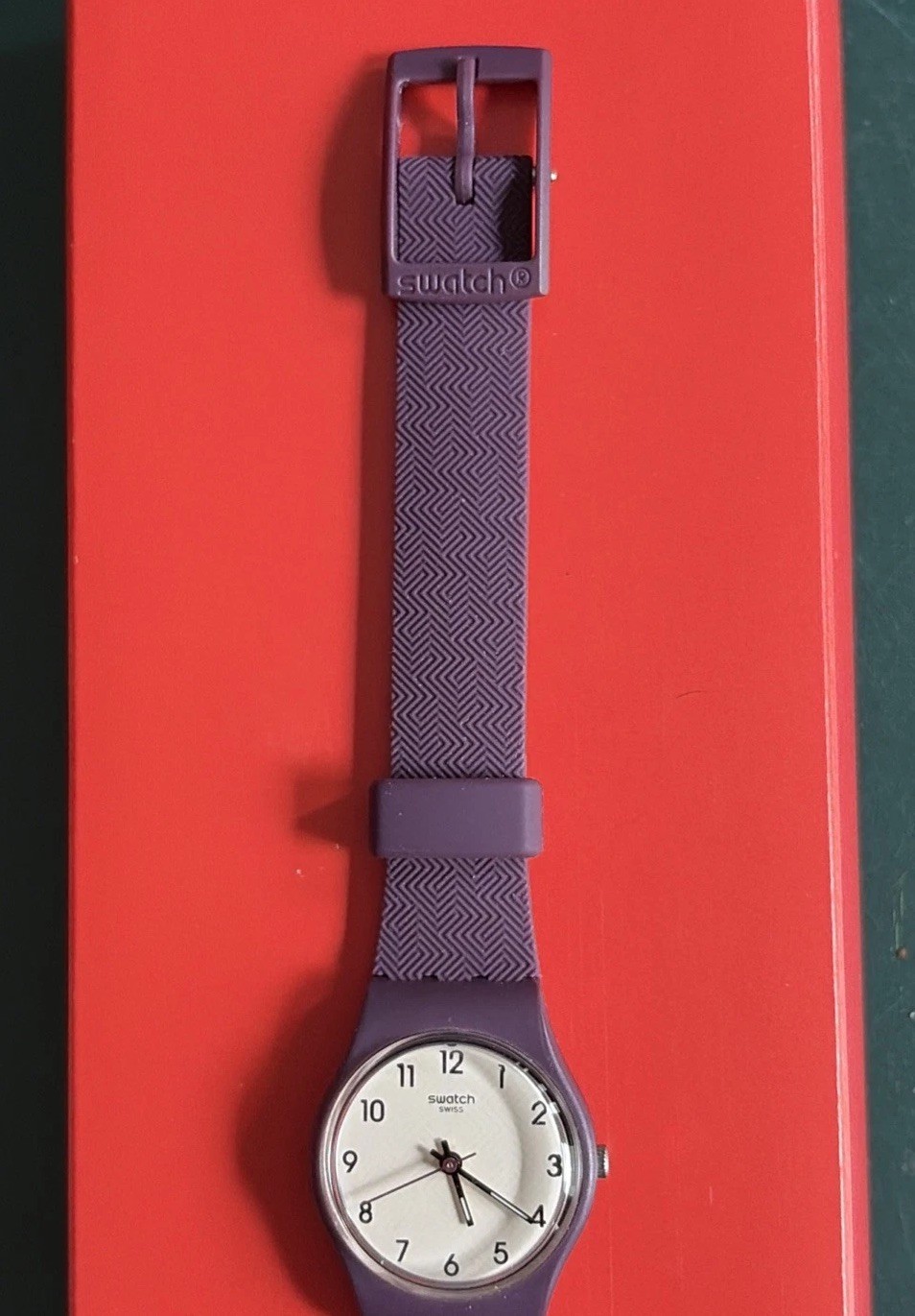 Swatch Repeat Chic Purple LR138 Watch Polymer Clasp Essentials Collection