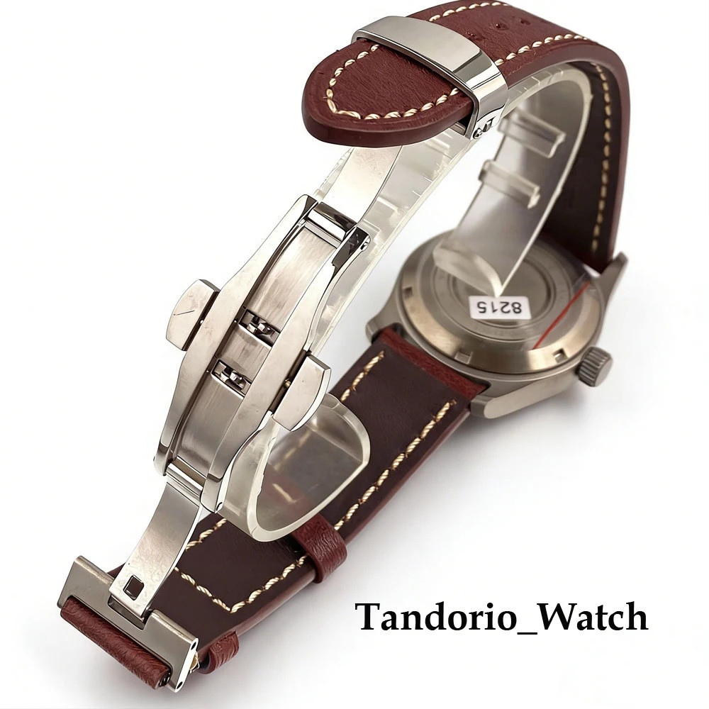 Tandorio 36mm 20ATM Titanium Automatic Pilot Diver Men’s Watch Sapphire Glass