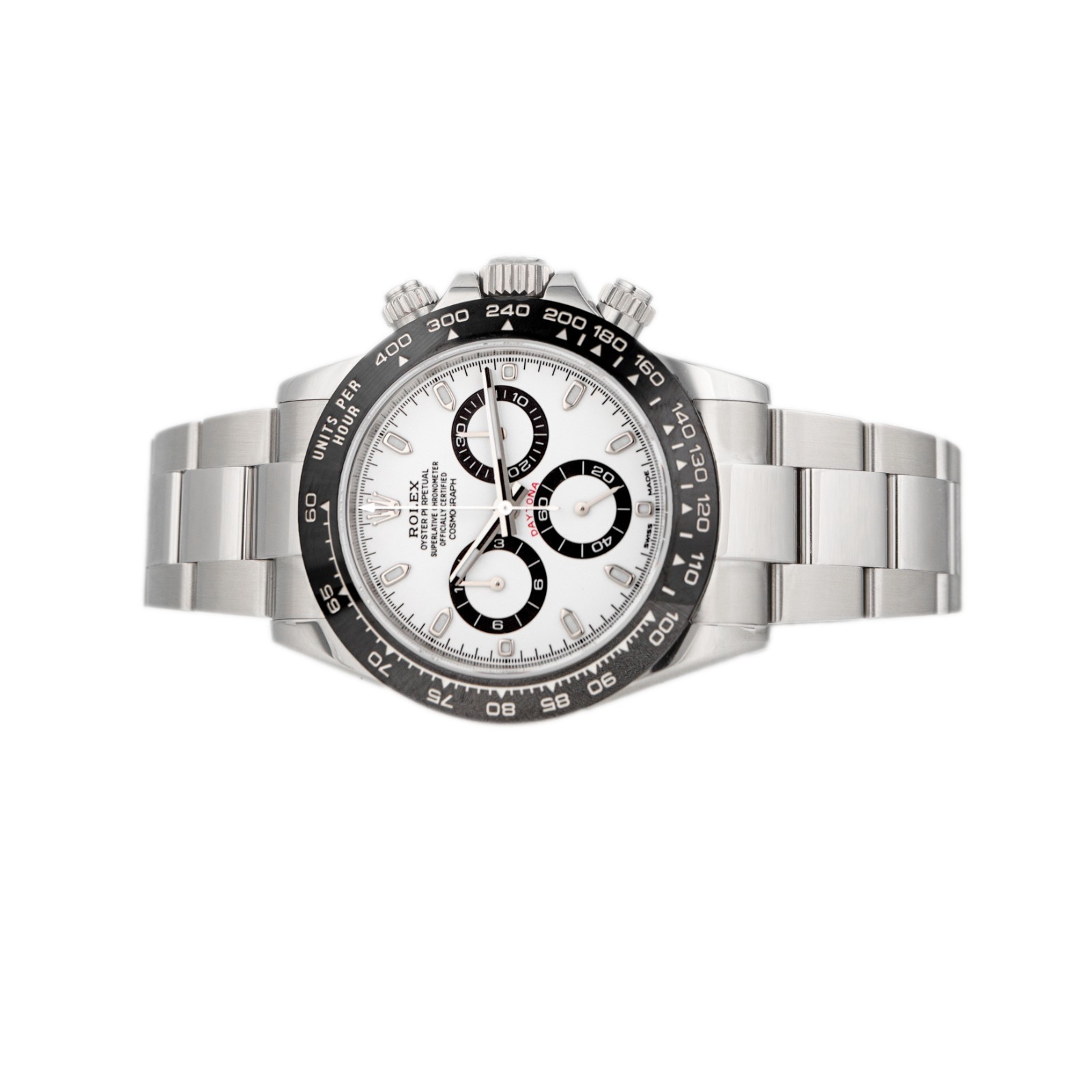 Rolex Cosmograph Daytona Panda Stainless Steel White Dial 40mm 116500LN Full Set