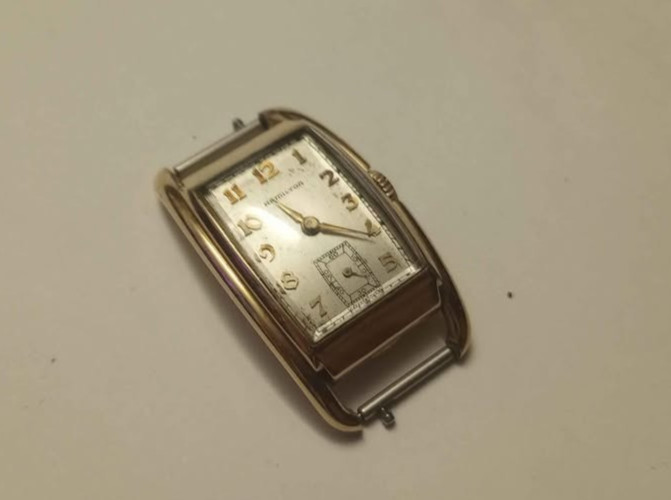 Hamilton 30s/40s “Donald” 17 jewel, 14k gold filled wrist watch, works.