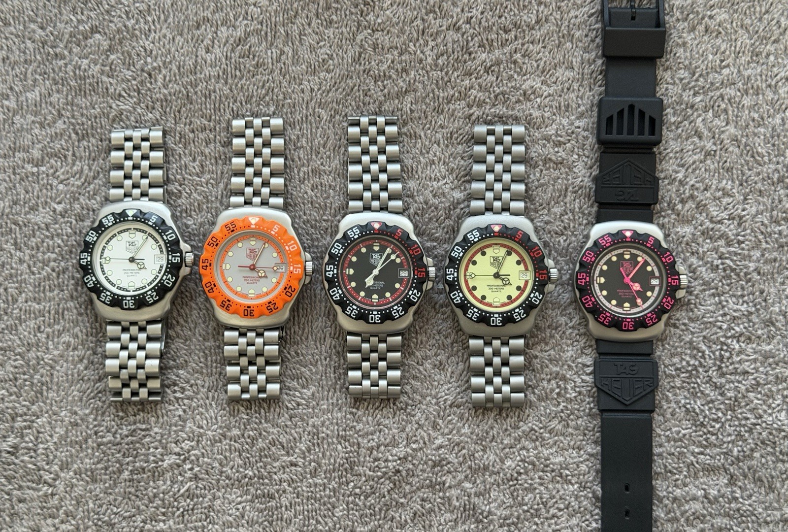 TAG Heuer Formula 1 Watch Collection Lot of 5 | Professional 200M Quartz