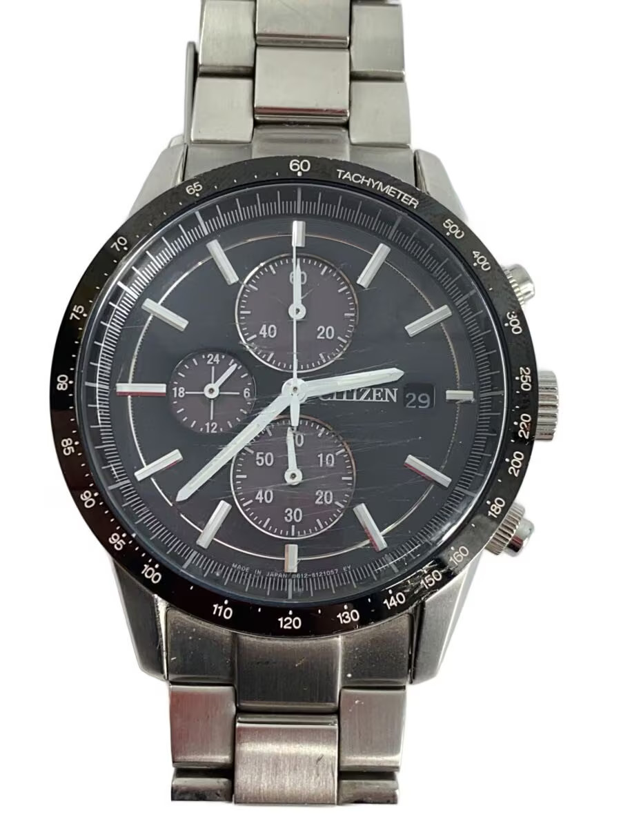 CITIZEN Quartz Watch Analog BLK SLV B612 S083451