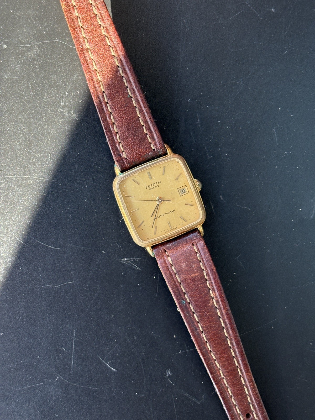 Zenith Cosmopolitan Tank Quartz Vintage Rare