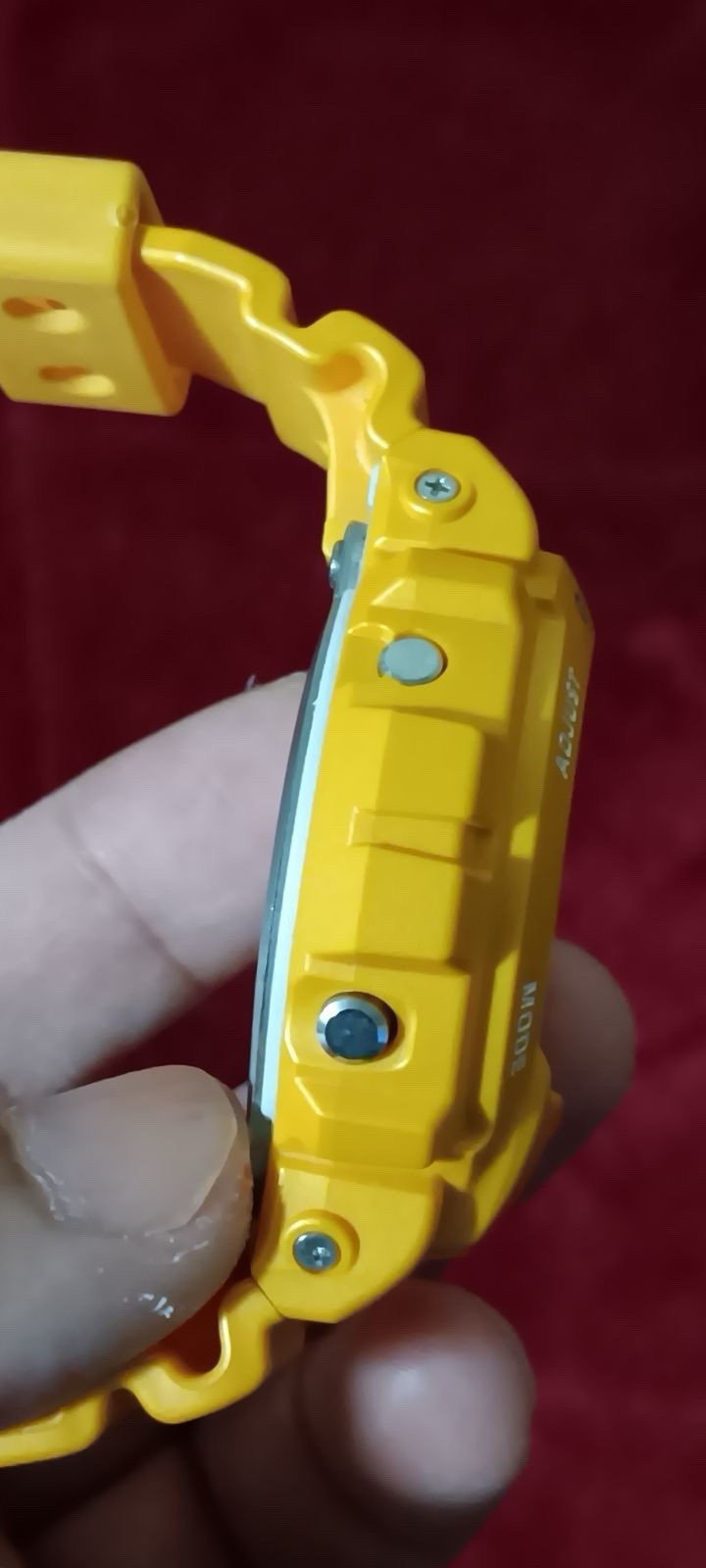 Casio G-SHOCK Yellow Resin Digital Quartz Shock Resistant Alarm 50mm Watch