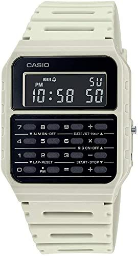 ✅ Casio Gray / Blue / Green / White Men’s 8 Digit Alarm Calculator Watch CA53WF
