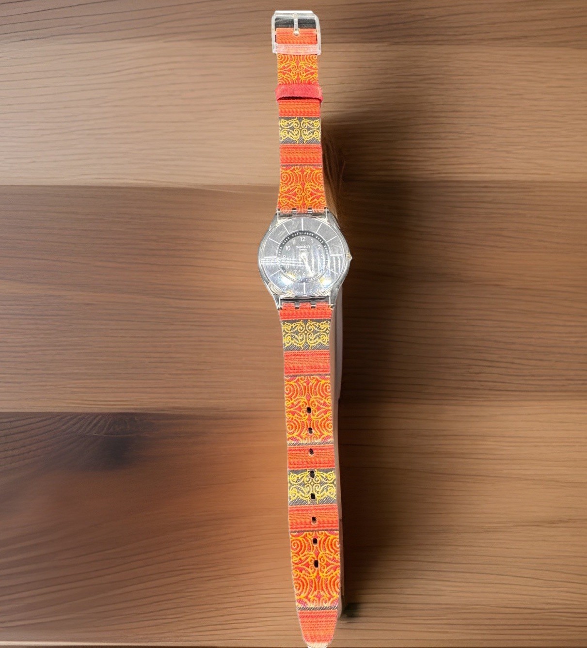 Swatch Sweet Sarong Band Black Classiness Face Needs Battery Mix N Match Vtg
