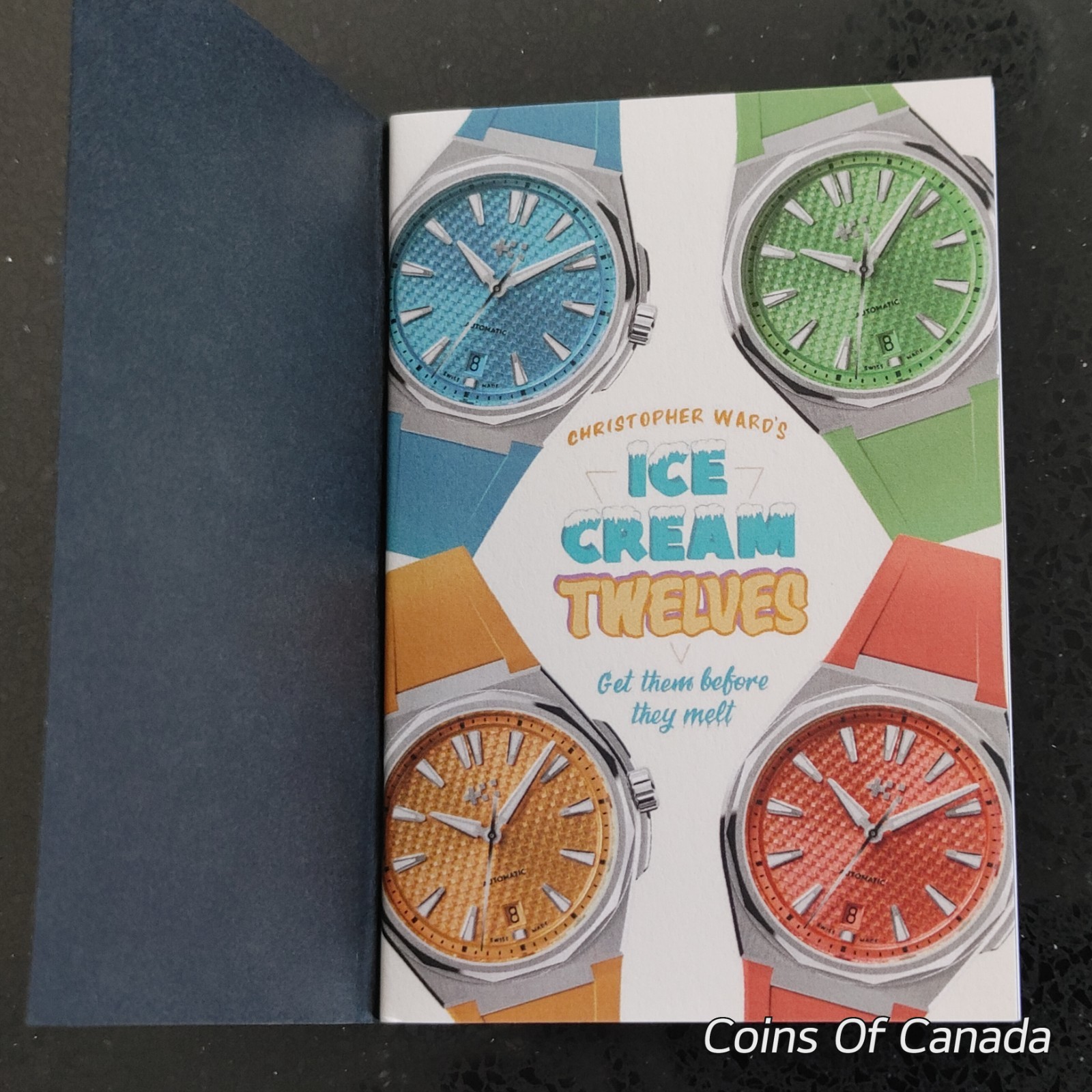 Christopher Ward Twelve 38 Mango Ice Cream Limited Ed. 1 of 200 #coinsofcanada