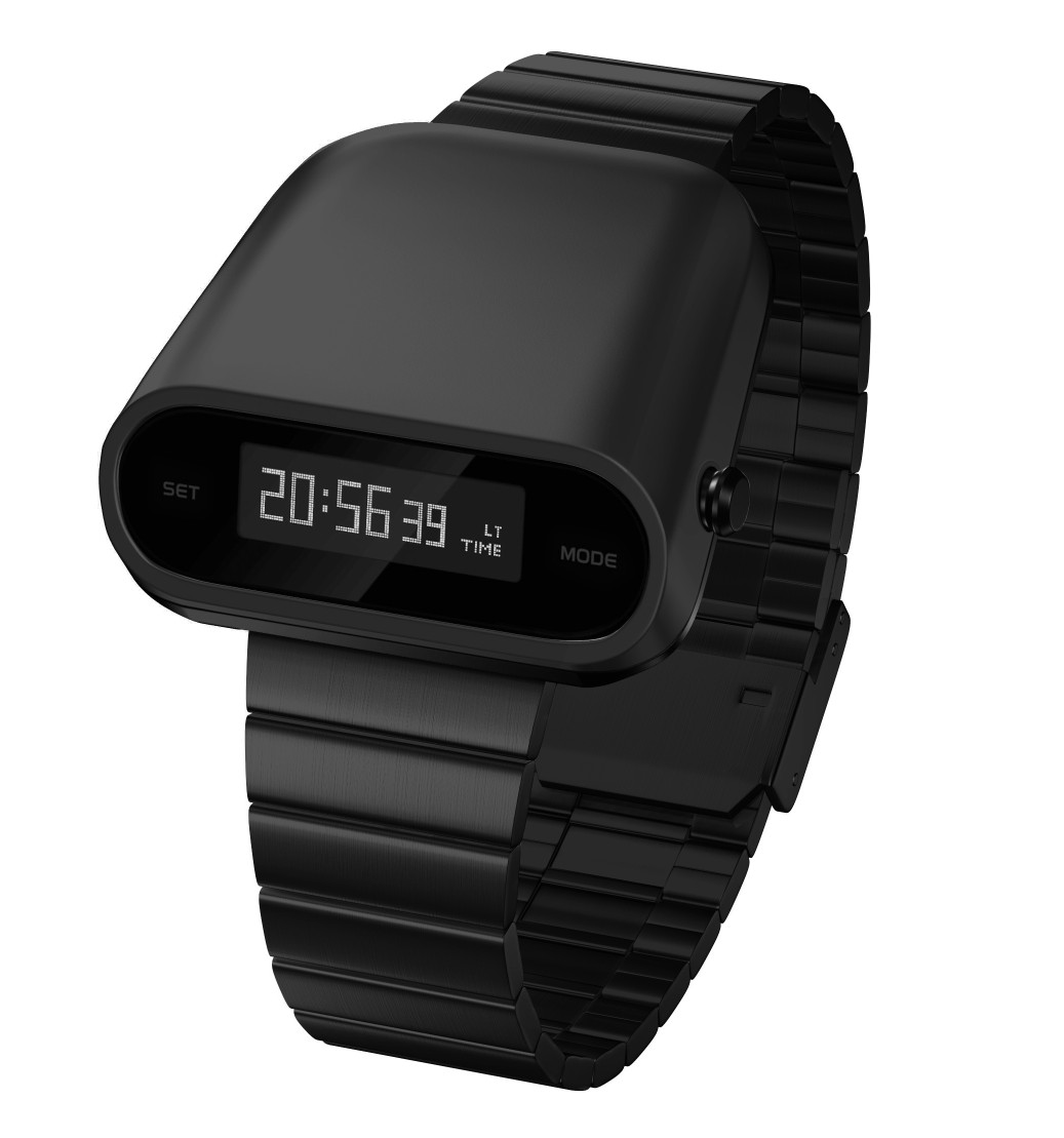 Tesla Tech Future Style Men’s Watch Retro Punk Sports Digital 3 Bar Stainless