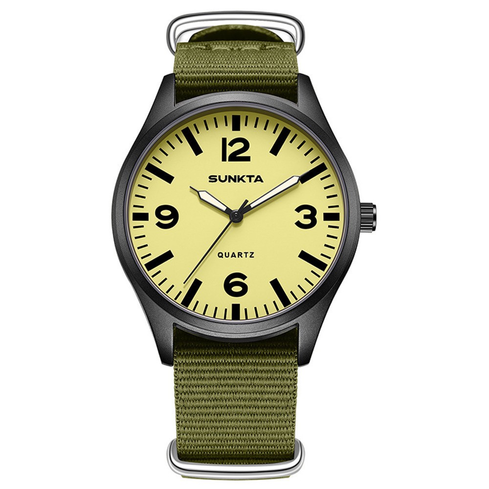 LIGE SUNKTA Men Quartz Watch Nylon Strap Wristwatch Boy Girl Outdoor Sport Watch