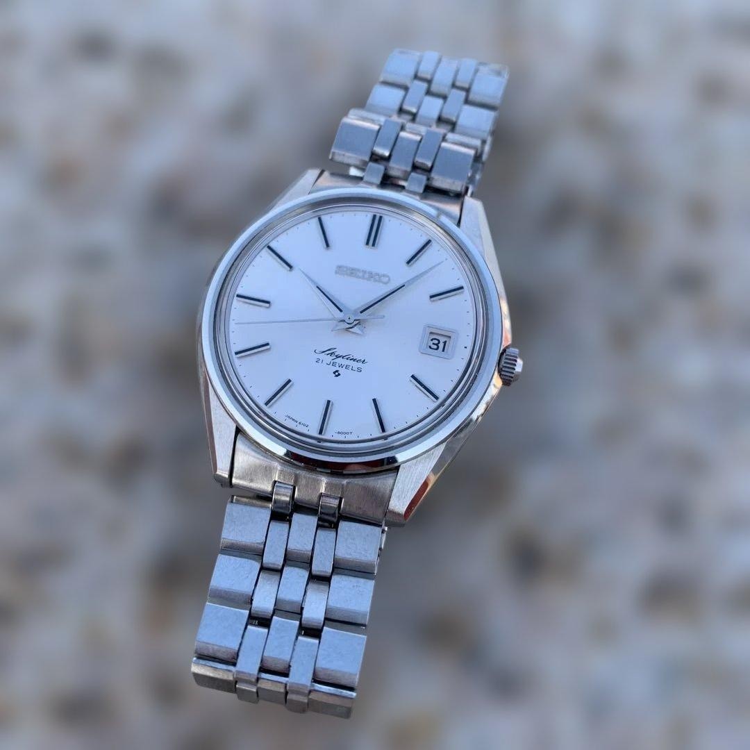 Seiko Skyliner 6102-8000 Mint Condition Hand-Wound with Original Bracelet
