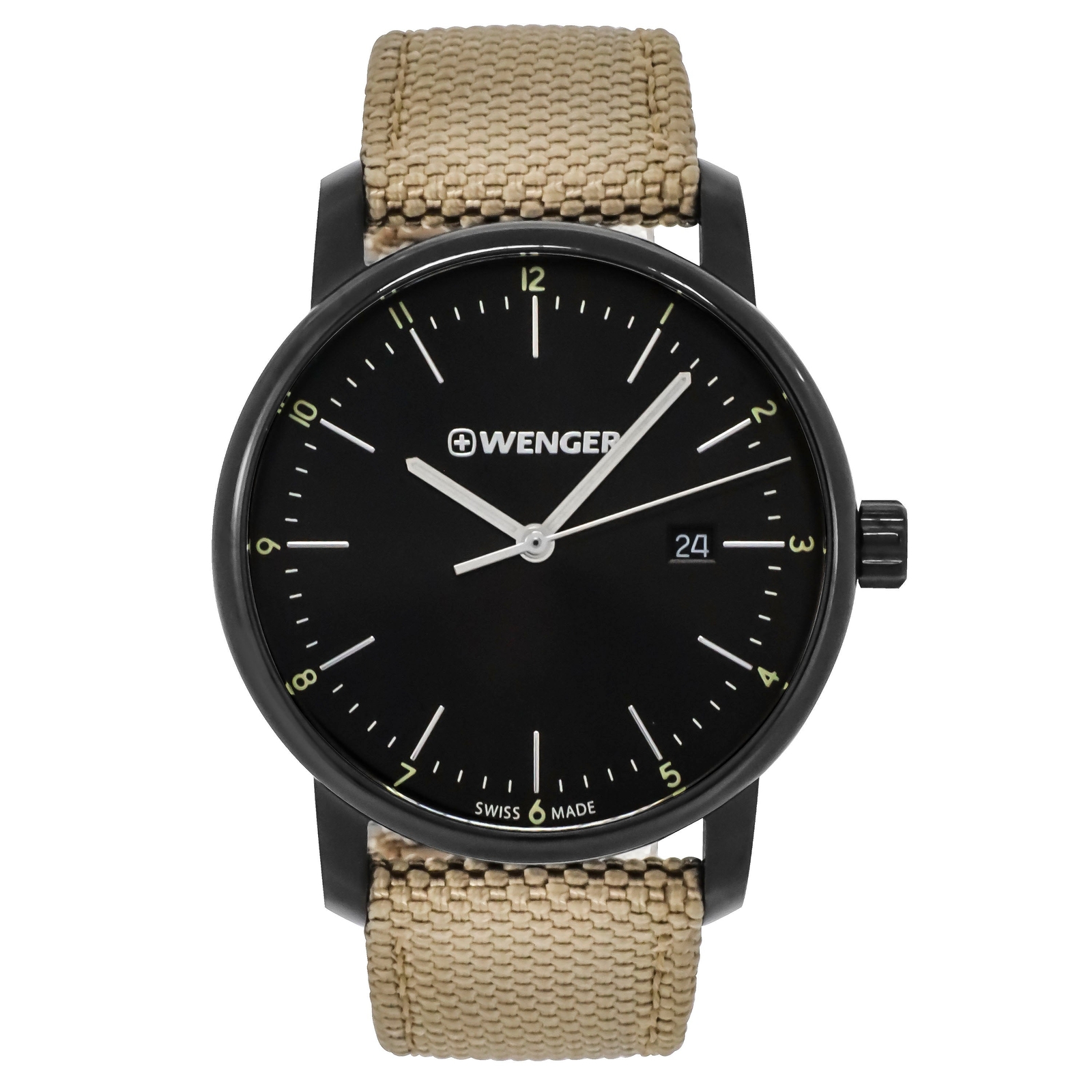 Wenger Swiss Army Men’s 01.1741.138 Urban Classic Black Dial Watch 42mm MSRP$185