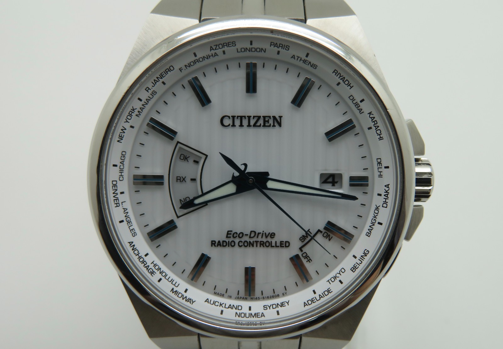 Citizen CB0160-18A Men’s 42mm Stainless Steel Solar-Powered Quartz Wristwatch