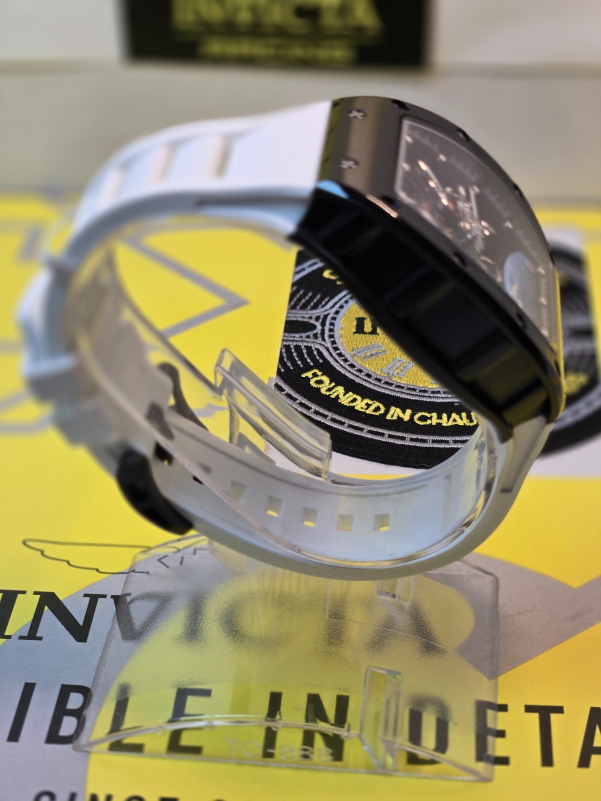 Invicta S1 Rally INTERSTELLAR Auto Men’s Watch White W/ Skeleton Dial 41mm White