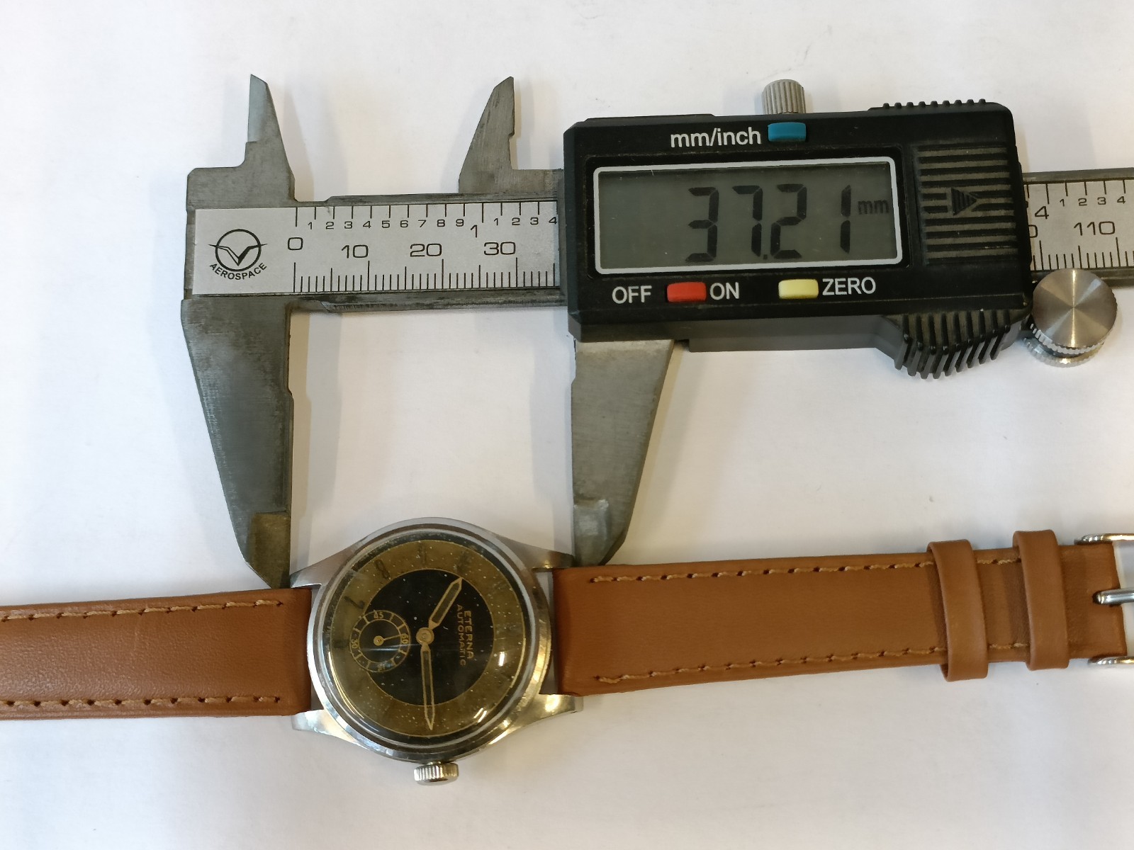 ETERNA SUB-SECOND AUTOMATIC PATINA DIAL SWISS MEN’S WORKING CONDITION