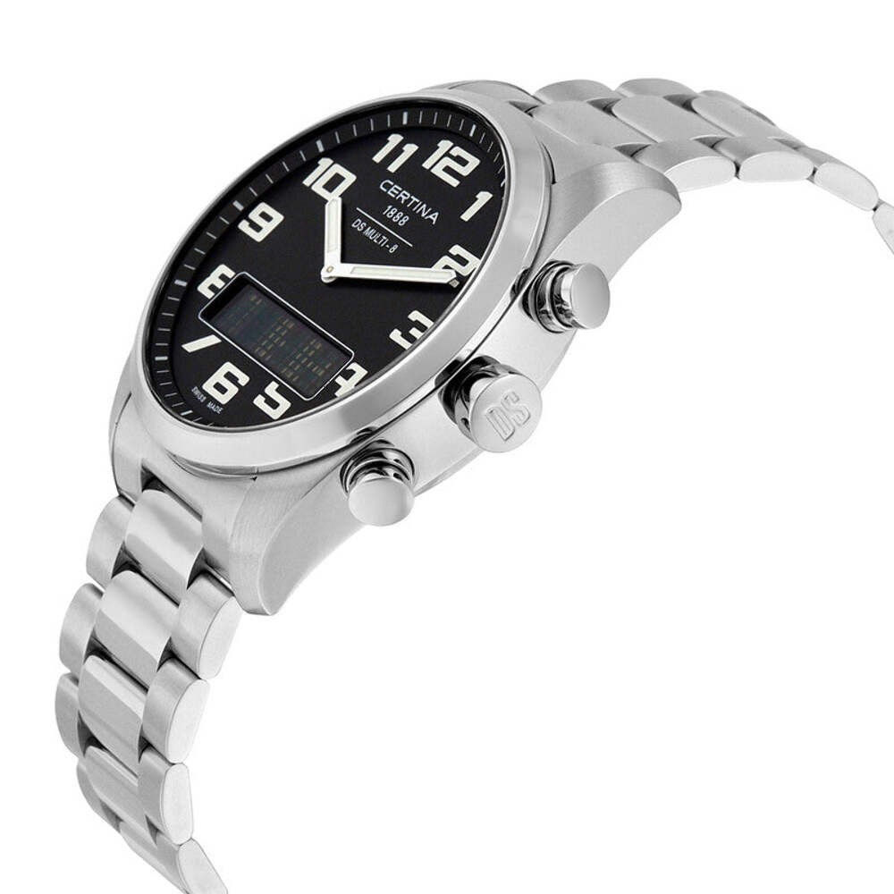 DS Multi-8 Multi-Function Black Dial / Stainless Steel Bracelet Black Dial Wrist