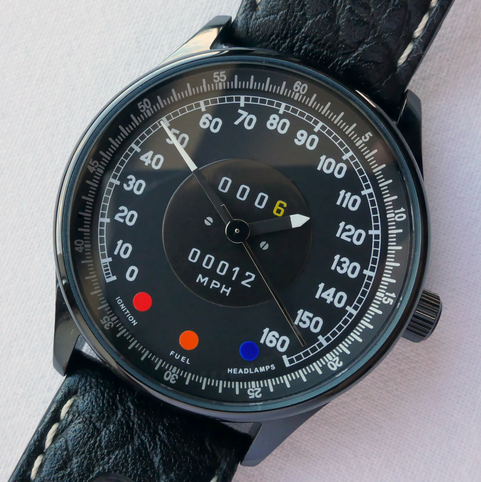 Jaguar XK-E E Type Classic British Car Speedometer Accessory Automatic Watch