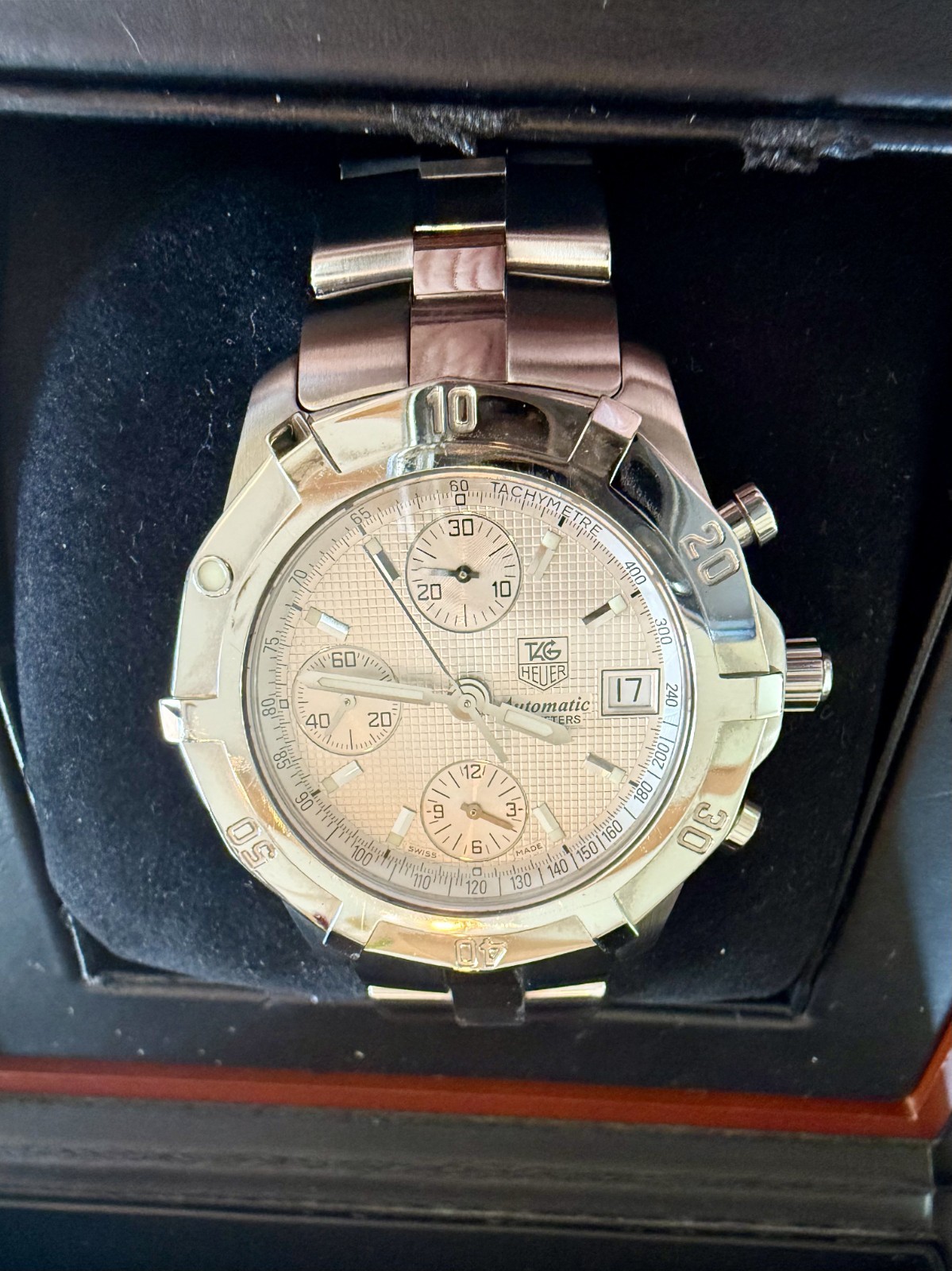 TAG Heuer 2000 Automatic Chronograph 41mm Silver Dial Steel Bracelet 200m
