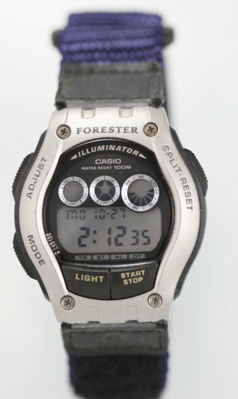 Casio Forester Watch Men Chro Light Alarm Date 100m Gray Black Blue Nylon Quartz